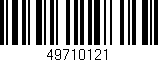 Código de barras (EAN, GTIN, SKU, ISBN): '49710121'