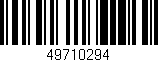 Código de barras (EAN, GTIN, SKU, ISBN): '49710294'