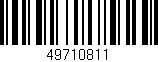 Código de barras (EAN, GTIN, SKU, ISBN): '49710811'