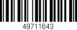 Código de barras (EAN, GTIN, SKU, ISBN): '49711643'