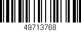 Código de barras (EAN, GTIN, SKU, ISBN): '49713768'