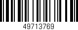 Código de barras (EAN, GTIN, SKU, ISBN): '49713769'