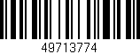 Código de barras (EAN, GTIN, SKU, ISBN): '49713774'