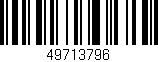 Código de barras (EAN, GTIN, SKU, ISBN): '49713796'