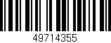 Código de barras (EAN, GTIN, SKU, ISBN): '49714355'
