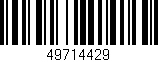 Código de barras (EAN, GTIN, SKU, ISBN): '49714429'