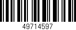 Código de barras (EAN, GTIN, SKU, ISBN): '49714597'