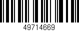 Código de barras (EAN, GTIN, SKU, ISBN): '49714669'