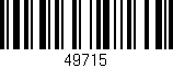 Código de barras (EAN, GTIN, SKU, ISBN): '49715'