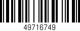 Código de barras (EAN, GTIN, SKU, ISBN): '49716749'