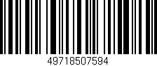 Código de barras (EAN, GTIN, SKU, ISBN): '49718507594'