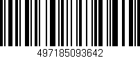 Código de barras (EAN, GTIN, SKU, ISBN): '497185093642'