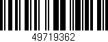 Código de barras (EAN, GTIN, SKU, ISBN): '49719362'