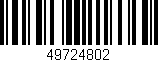 Código de barras (EAN, GTIN, SKU, ISBN): '49724802'