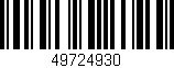 Código de barras (EAN, GTIN, SKU, ISBN): '49724930'
