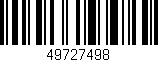 Código de barras (EAN, GTIN, SKU, ISBN): '49727498'