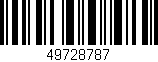 Código de barras (EAN, GTIN, SKU, ISBN): '49728787'