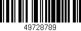 Código de barras (EAN, GTIN, SKU, ISBN): '49728789'