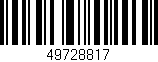 Código de barras (EAN, GTIN, SKU, ISBN): '49728817'