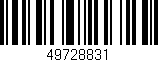 Código de barras (EAN, GTIN, SKU, ISBN): '49728831'