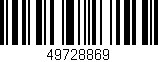 Código de barras (EAN, GTIN, SKU, ISBN): '49728869'