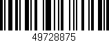 Código de barras (EAN, GTIN, SKU, ISBN): '49728875'