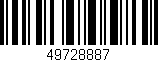 Código de barras (EAN, GTIN, SKU, ISBN): '49728887'