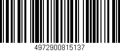 Código de barras (EAN, GTIN, SKU, ISBN): '4972900815137'