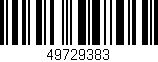 Código de barras (EAN, GTIN, SKU, ISBN): '49729383'
