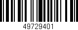 Código de barras (EAN, GTIN, SKU, ISBN): '49729401'