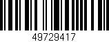 Código de barras (EAN, GTIN, SKU, ISBN): '49729417'