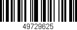 Código de barras (EAN, GTIN, SKU, ISBN): '49729625'