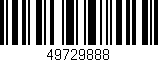Código de barras (EAN, GTIN, SKU, ISBN): '49729888'