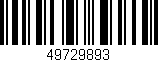 Código de barras (EAN, GTIN, SKU, ISBN): '49729893'