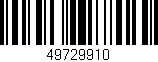 Código de barras (EAN, GTIN, SKU, ISBN): '49729910'