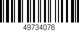 Código de barras (EAN, GTIN, SKU, ISBN): '49734076'