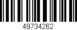 Código de barras (EAN, GTIN, SKU, ISBN): '49734262'