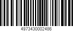 Código de barras (EAN, GTIN, SKU, ISBN): '4973430002486'