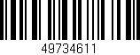Código de barras (EAN, GTIN, SKU, ISBN): '49734611'