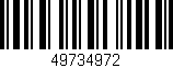Código de barras (EAN, GTIN, SKU, ISBN): '49734972'