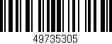 Código de barras (EAN, GTIN, SKU, ISBN): '49735305'