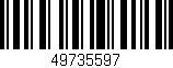 Código de barras (EAN, GTIN, SKU, ISBN): '49735597'