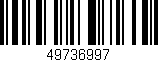 Código de barras (EAN, GTIN, SKU, ISBN): '49736997'