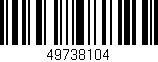 Código de barras (EAN, GTIN, SKU, ISBN): '49738104'