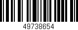 Código de barras (EAN, GTIN, SKU, ISBN): '49738654'