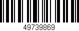 Código de barras (EAN, GTIN, SKU, ISBN): '49739869'