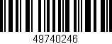 Código de barras (EAN, GTIN, SKU, ISBN): '49740246'