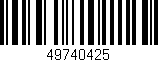 Código de barras (EAN, GTIN, SKU, ISBN): '49740425'