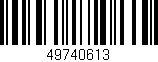 Código de barras (EAN, GTIN, SKU, ISBN): '49740613'