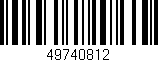 Código de barras (EAN, GTIN, SKU, ISBN): '49740812'